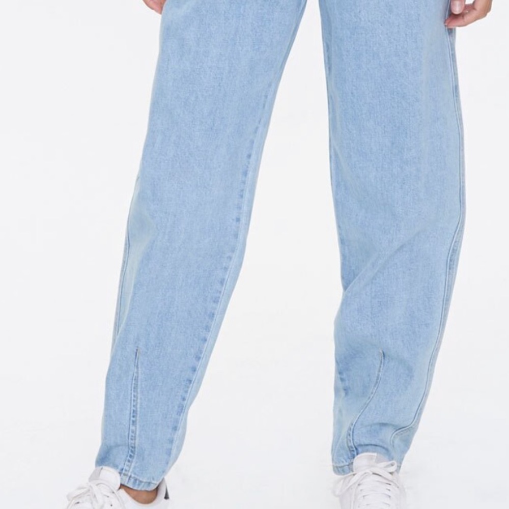 New pleated high waited straight jeans